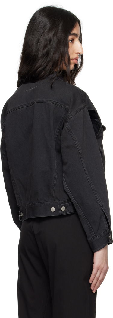 Яке Maison Margiela MM6 Maison Margiela Splatter Effect Denim Jacket Черно | S62AN0150 M30011, 2