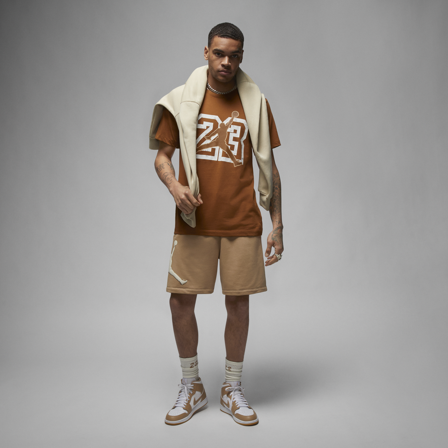 Тениска Jordan Flight Essentials Кафяво | FB7394-281, 1