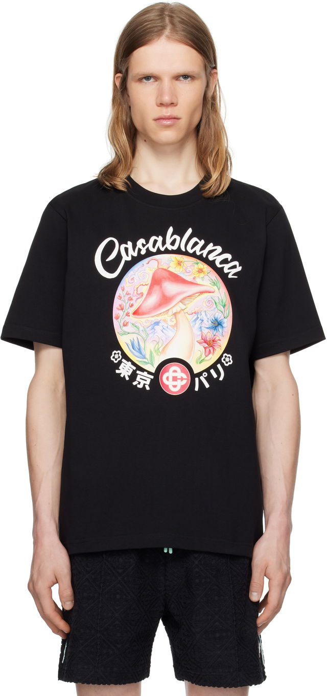 Casablanca Mushroom Emblem T-Shirt