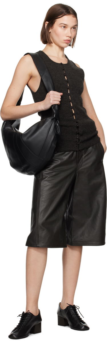 Къси панталони LEMAIRE Lemaire Bermuda Leather Shorts Черно | PA1141 LL0095, 3