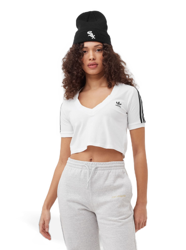 Съкратен топ adidas Originals CROPPED TEE Бяло | 4065424736047