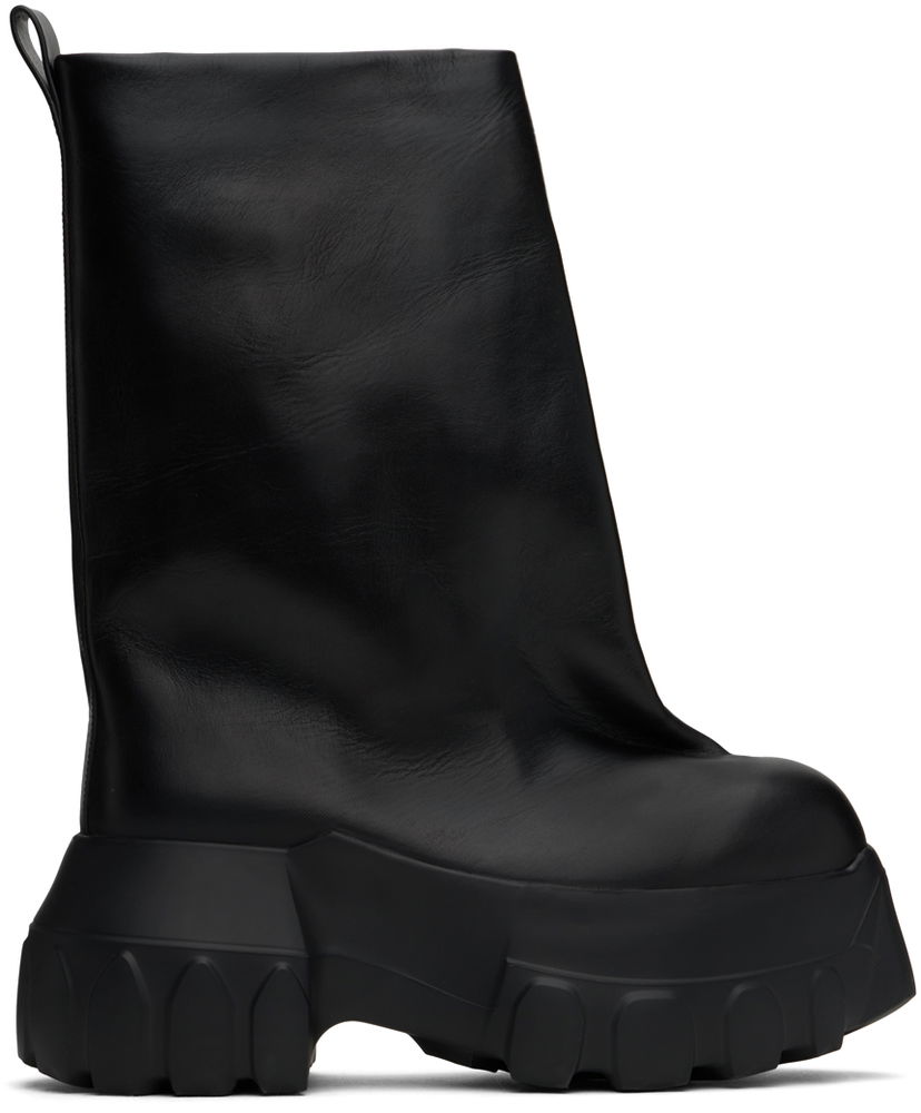 Палта Rick Owens Rick Owens Porterville Flared Mega Tractor Boots Черно | RU02D6864 LRI