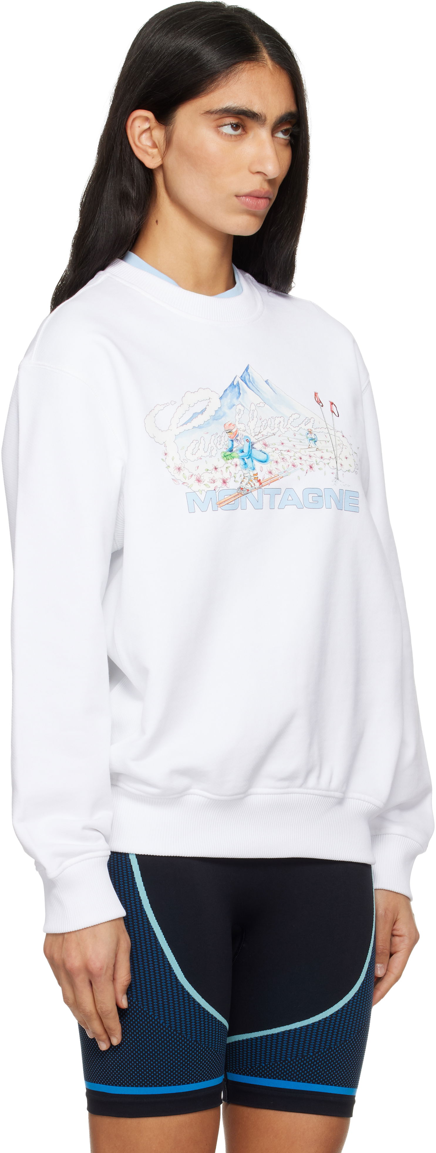 Суитчър Casablanca Ski Sweatshirt Бяло | W-AW25-JTP-364-01-EX-SKI, 1