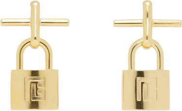 Обеци Balmain Pulse Padlock Drop Earrings Жълто | FN0XK555MBRA, 0