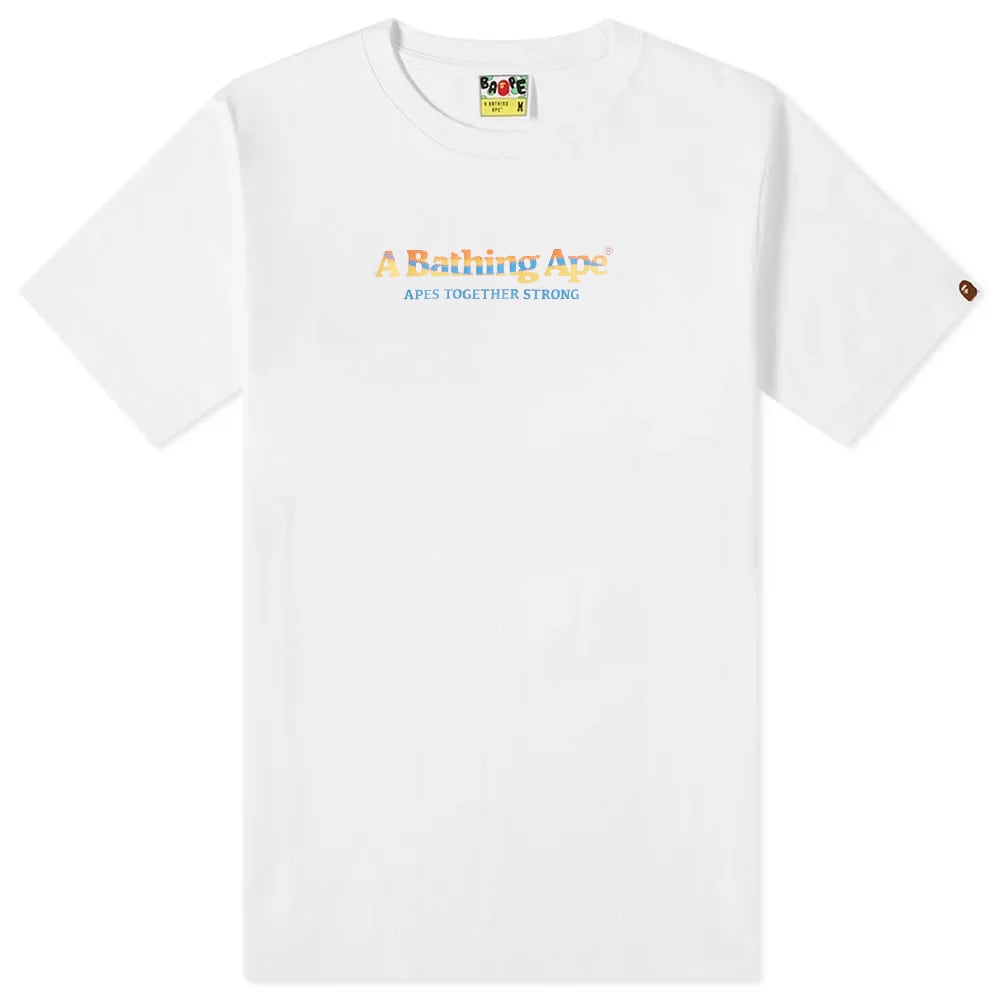 Тениска BAPE A Bathing Ape Mountain Tee Бяло | 001TEI801058M-WHT, 0