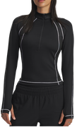 ColdGear Textured 1/2 Zip Long Sleeve Performance Top