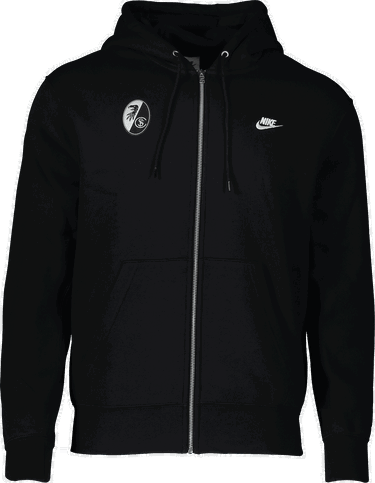Суитчър Nike SC Freiburg Club Full-Zip Hooded Sweat Jacket Черно | 6scffn3861-010, 0