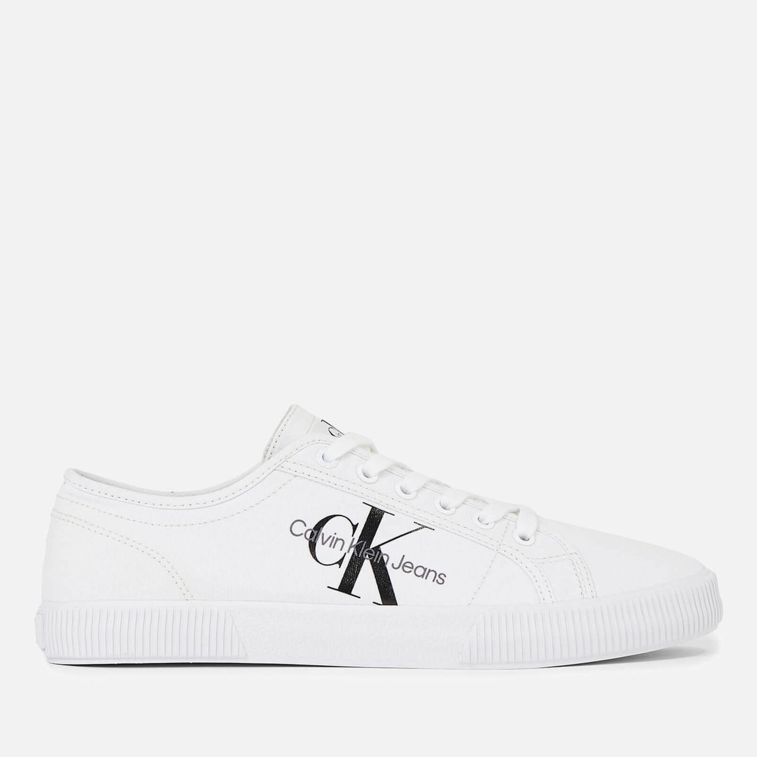 Кецове и обувки CALVIN KLEIN Jeans Men's Essential Canvas Trainers Бяло | YM0YM00306YBR, 0