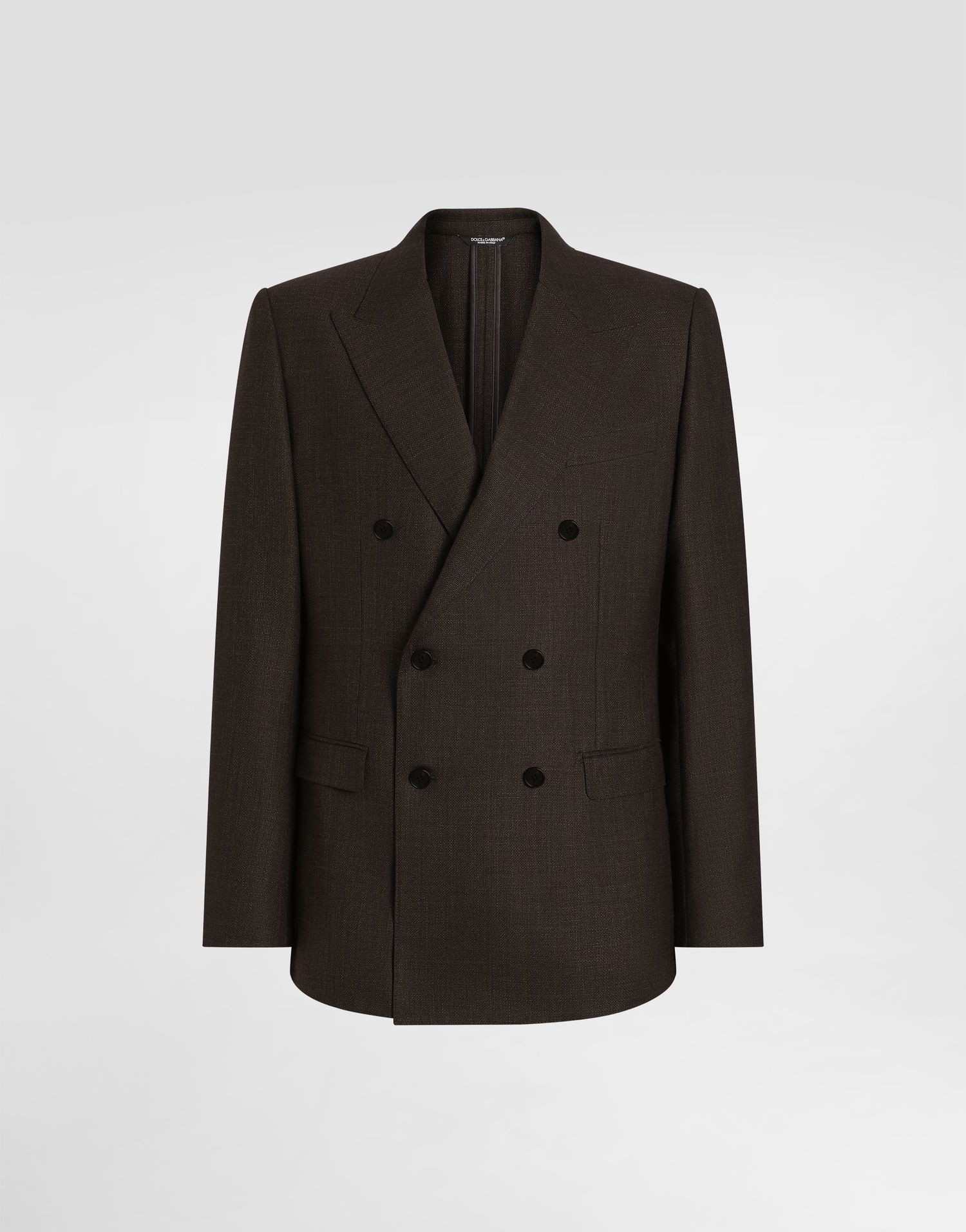 Яке Dolce & Gabbana Dolce & Gabbana Double-breasted Taormina Wool Jacket Кафяво | G2NW1TFU25ES8230, 0