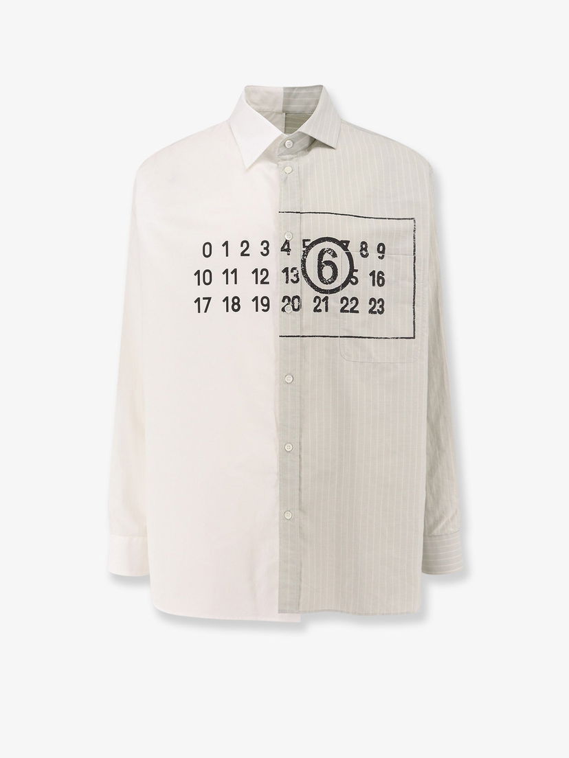 Риза Maison Margiela Shirt With Print Бяло | SH0DT0016MTN014961