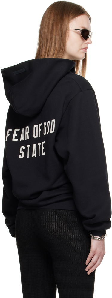 Суитчър Fear of God Fear of God ESSENTIALS 90s Fleece Zip-Up Hoodie Черно | 192SP257440FW, 2