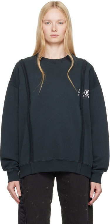 Пуловер Maison Margiela MM6 Maison Margiela Ribbon Sweatshirt Черно | SH2GU0019 M25004, 0