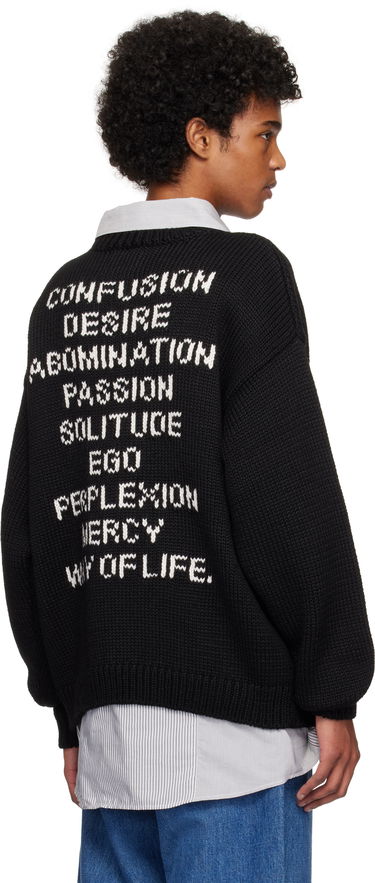 Пуловер WTAPS WTAPS Ingredient Sweater Черно | 242MADT-KNM05, 2