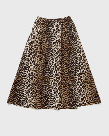 Пола GANNI Printed Cotton Elasticated Maxi Skirt Кафяво | F9365-943, 0