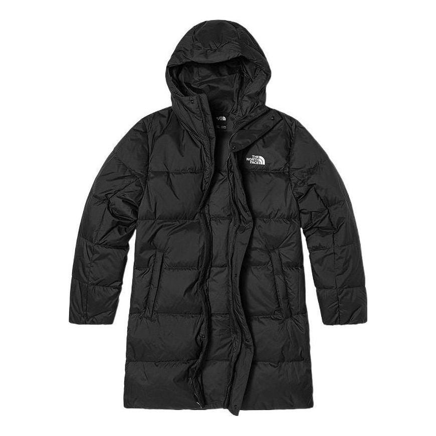 Пухо яке The North Face Logo-Print Long Puffer Coat Черно | NF0A7W7K-JK3, 0