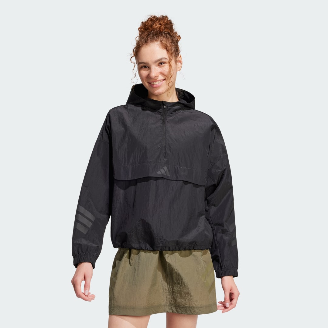 Ветровка adidas Performance Future Icons 3-Stripes Windbreaker Черно | JE0230, 0