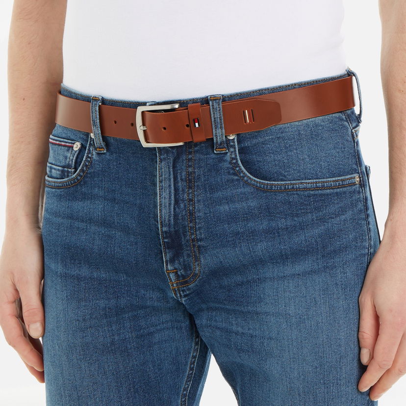 Колани Tommy Hilfiger Denton Leather 3.5 Belt - 100cm Синьо | AM0AM12054GB8