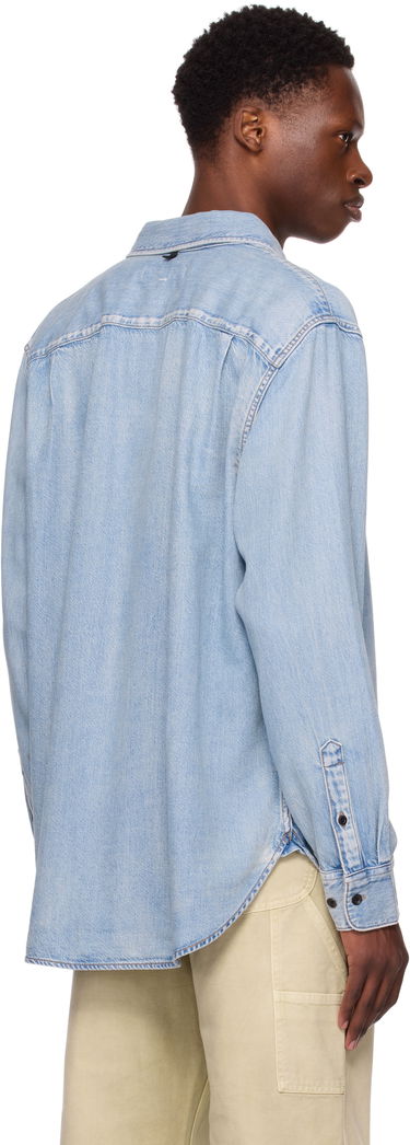 Риза rag & bone Rag & Bone Finch Denim Shirt Синьо | MED25PA016FWSU, 2