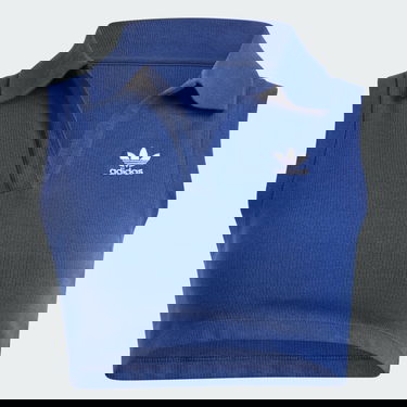 Съкратен топ adidas Originals Top Premium Originals Rib Синьо | IR6124, 2