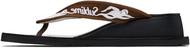 Бански Tory Burch Tory Burch Sublime Wedge Flip-Flops Кафяво | 173758-961, 2