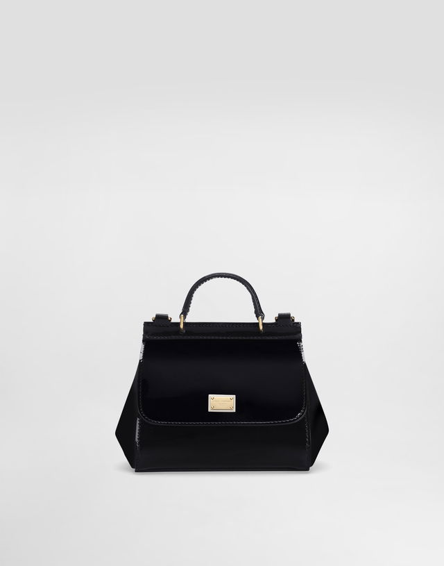 Dolce & Gabbana Mini Sicily Patent Leather Bag