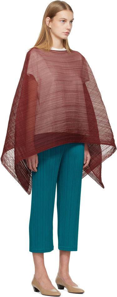Тениски и потници Pleats Please Issey Miyake Madame-T October Pleated Poncho Top Многоцветен | PP59AD311, 1