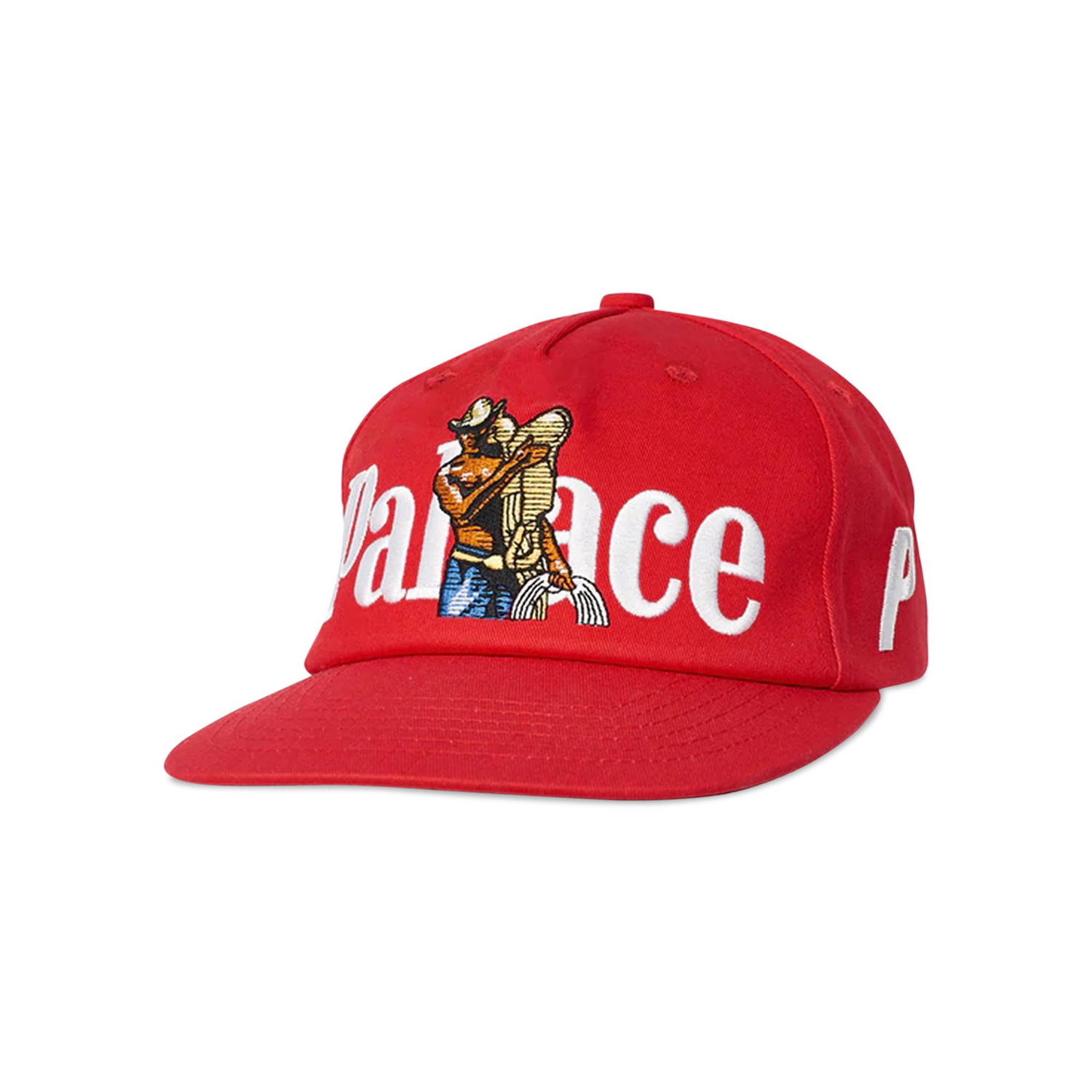 Шапка с козирка Palace Howdy Cap Червено | P22H219, 1