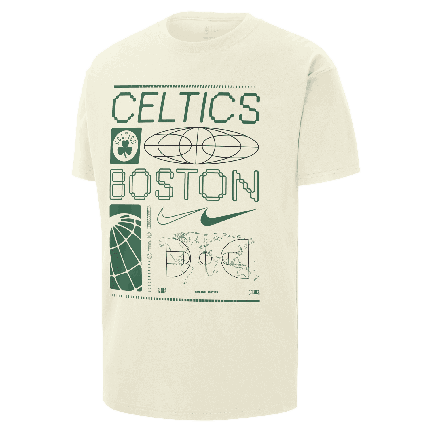 Тениска Nike NBA Max90 Boston Celtics T-Shirt Бежово | FQ6079-133, 0