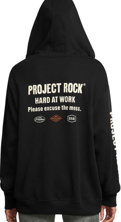 Суитчър Under Armour Project Rock Hard at Work Full-Zip Hoodie Черно | 1386446-001, 1