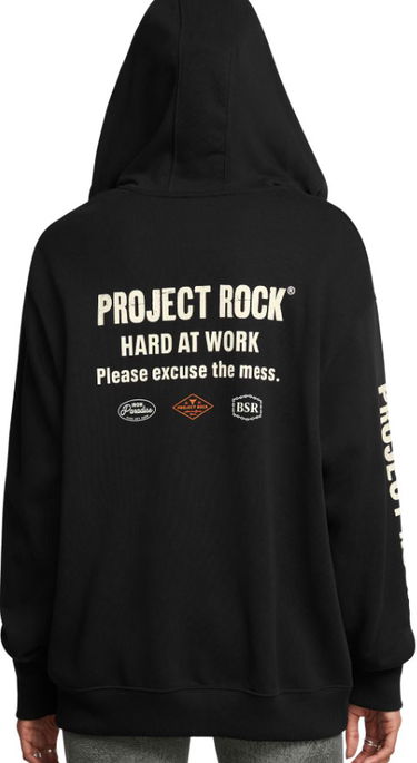 Суитчър Under Armour Project Rock Hard at Work Full-Zip Hoodie Черно | 1386446-001, 1