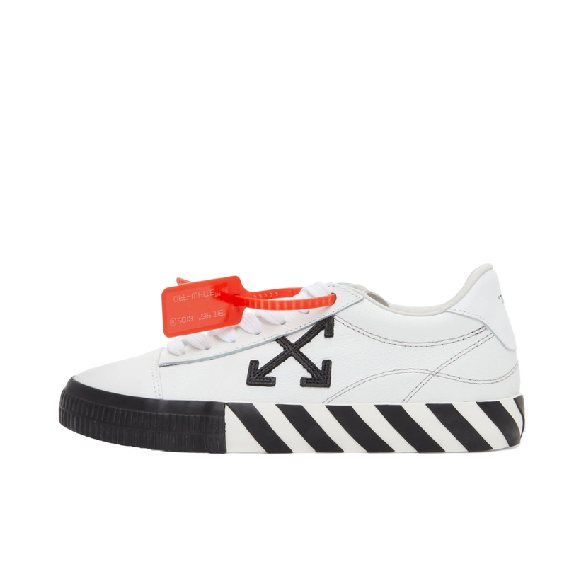 Кецове и обувки Off-White Leather Vulcanized Low Sneakers Бяло | OWIA178R21LEA0020110