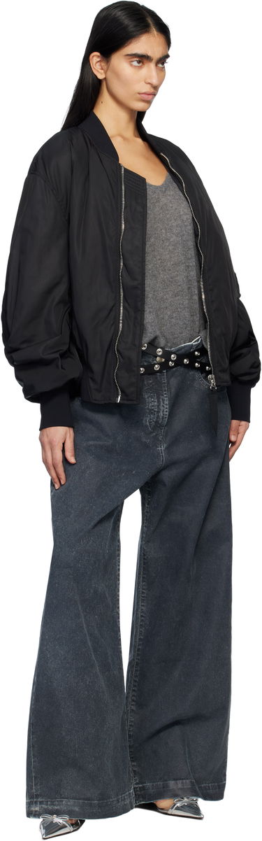 Яке бомбър The Attico Attico Anja Bomber Jacket Черно | 250WCB00070 PLL001AA, 3