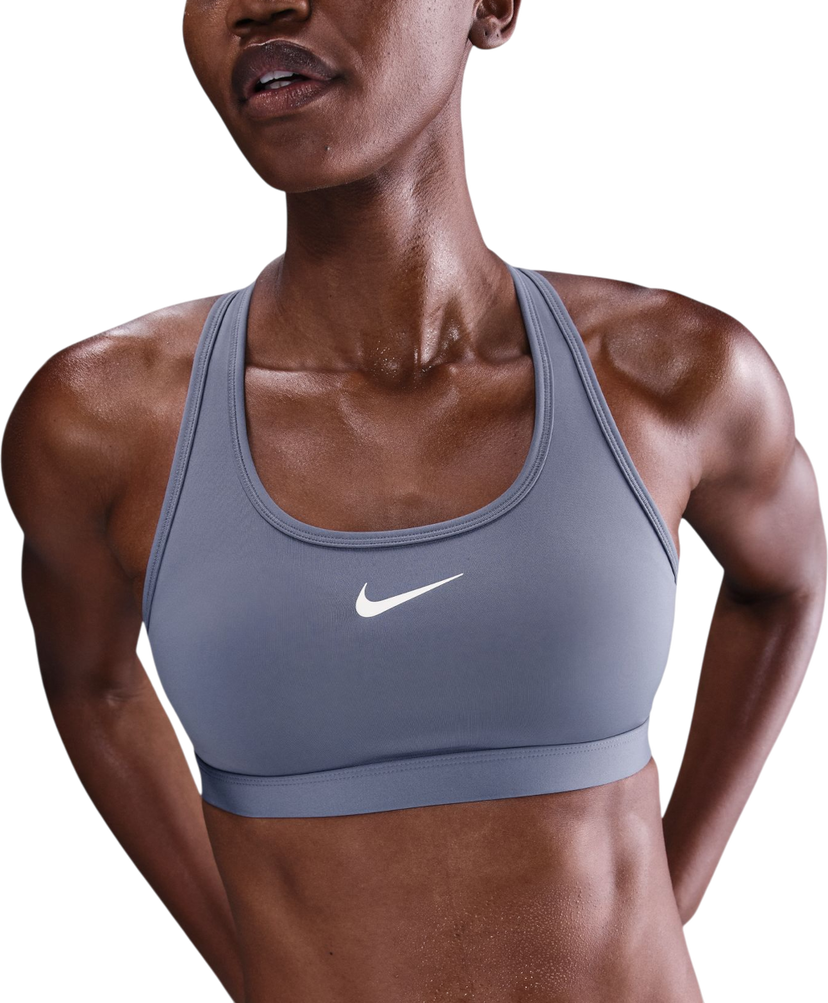 Сутиен Nike Swoosh Medium Padded Sports Bra Сиво | dx6821-499