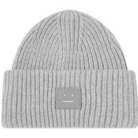 Шапка Acne Studios Pana Face Beanie "Light Grey Melange" Сиво | C40135-X92, 2