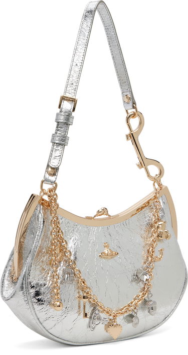 Дамска чанта Vivienne Westwood Vivienne Westwood Charm Frame Bag Металик | 4B01000PW-L00AC-, 1