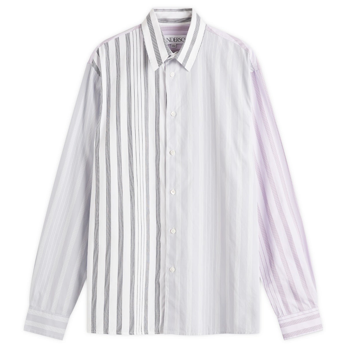 Риза JW Anderson Stripe Patchwork Shirt Сиво | SH0323-PG1575-000, 0