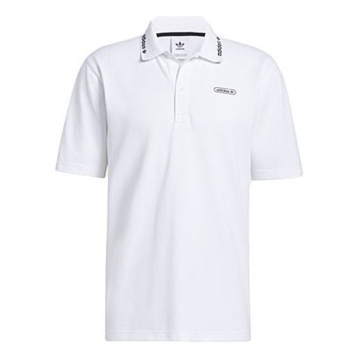 Поло тениска adidas Originals Adidas Originals Logo Short Sleeve Polo Shirt Бяло | GN3835
