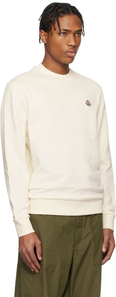Пуловер Moncler Moncler Logo Patch Cotton Sweatshirt Черно | K10918G00073809KR, 4