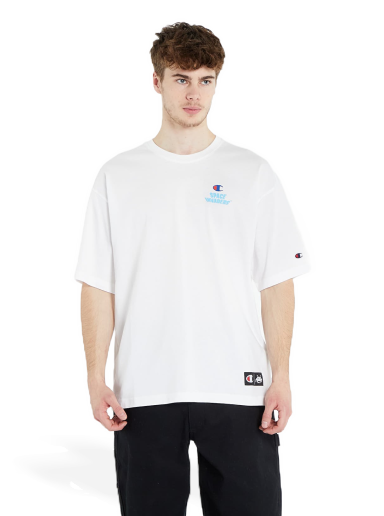 Тениска Champion Space Invaders x Crewneck T-Shirt Бяло | 220173 CHA WW001