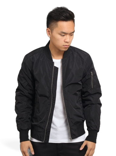 Яке бомбър Urban Classics 2-Tone Bomber Jacket Черно | TB1446-Black