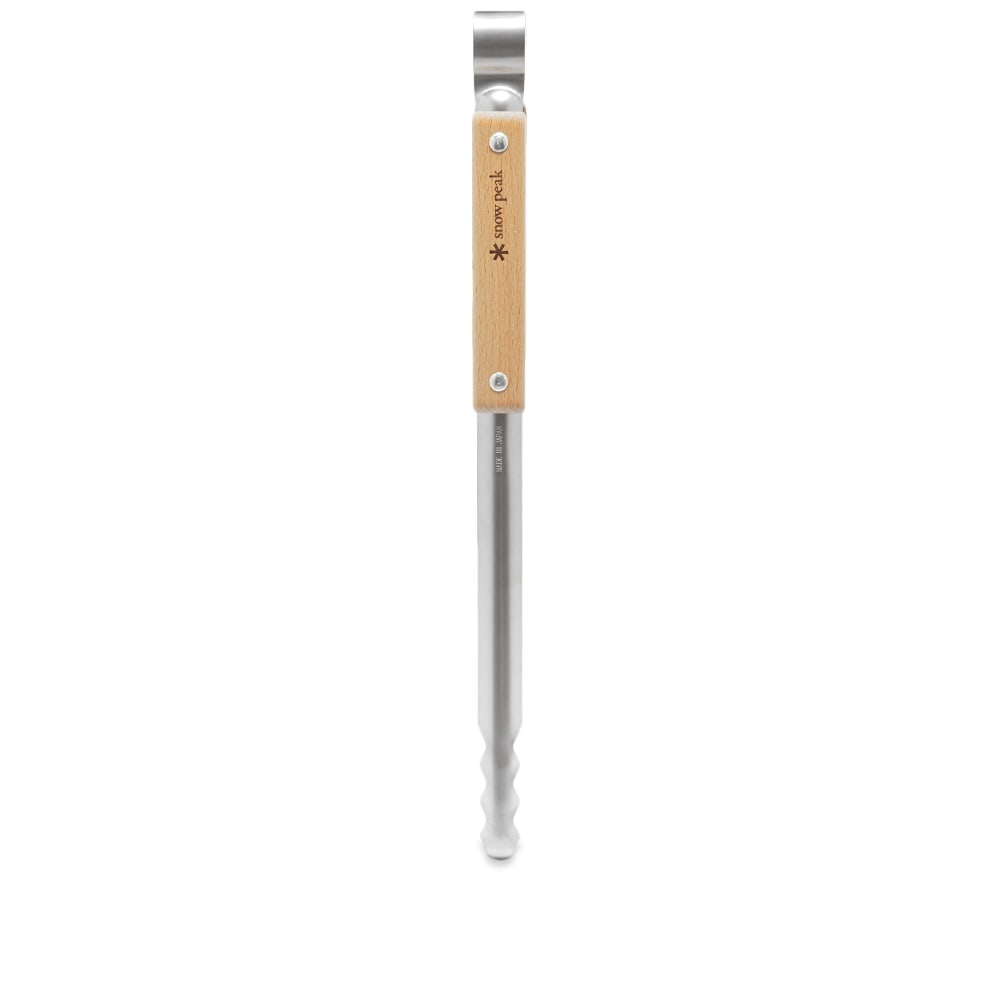 Джаджа Snow Peak Stainless Steel Fire Tongs With Wooden Handle Металик | N-020, 0