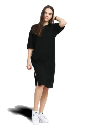 Pокля Urban Classics Organic Oversized Slit Tee Dress Черно | TB4091