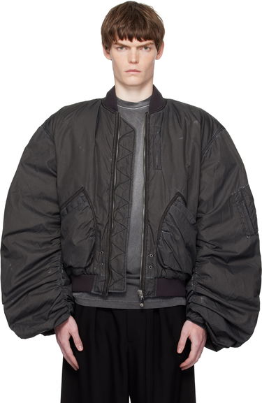 Яке бомбър We11done We11done Washed Nylon Bomber Jacket Черно | WD-JP2-25-059-U-BK, 0