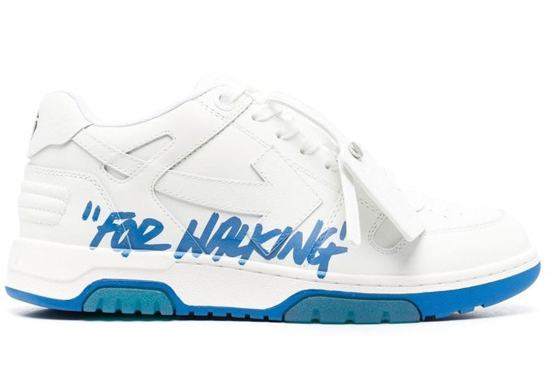 Кецове и обувки Off-White Out Of Office OOO Low Tops For Walking White Royal Blue Бяло | OMIA189C99LEA0050142/OMIA189F22LEA0030145, 0