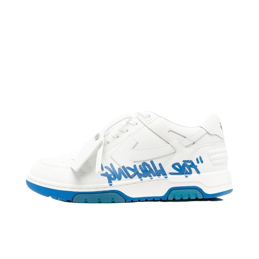 Кецове и обувки Off-White Out Of Office OOO Low Tops For Walking White Royal Blue Бяло | OMIA189C99LEA0050142/OMIA189F22LEA0030145
