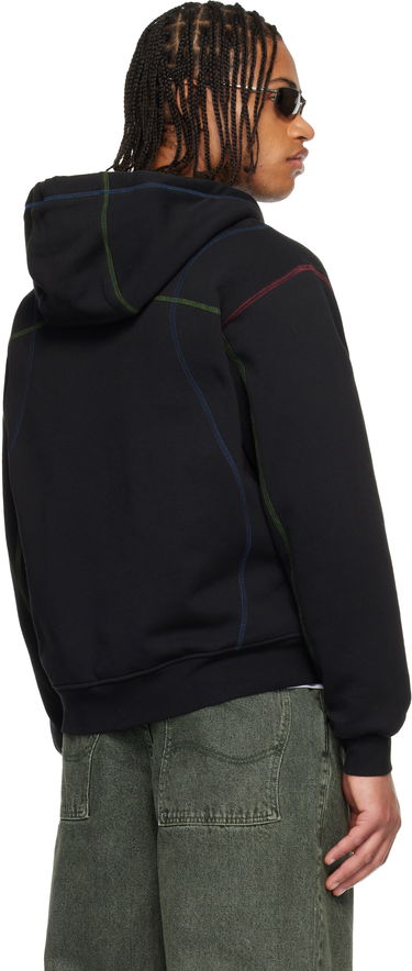 Суитчър Dime Court Full-Zip Hoodie with Contrast Stitching Черно | DIMEHO2510BLK, 2