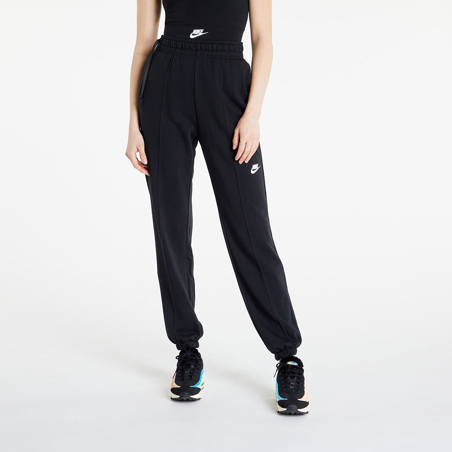 Спортни панталони Nike Sportswear French Terry Fleece Oversized Pants Dnc Черно | DV0336-010, 0