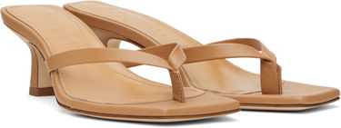 Аксесоари Aeyde Aeyde Wilma Leather Toe-Post Heeled Sandals Кафяво | A11-HS-ADRS55CI-0221-717-007, 3