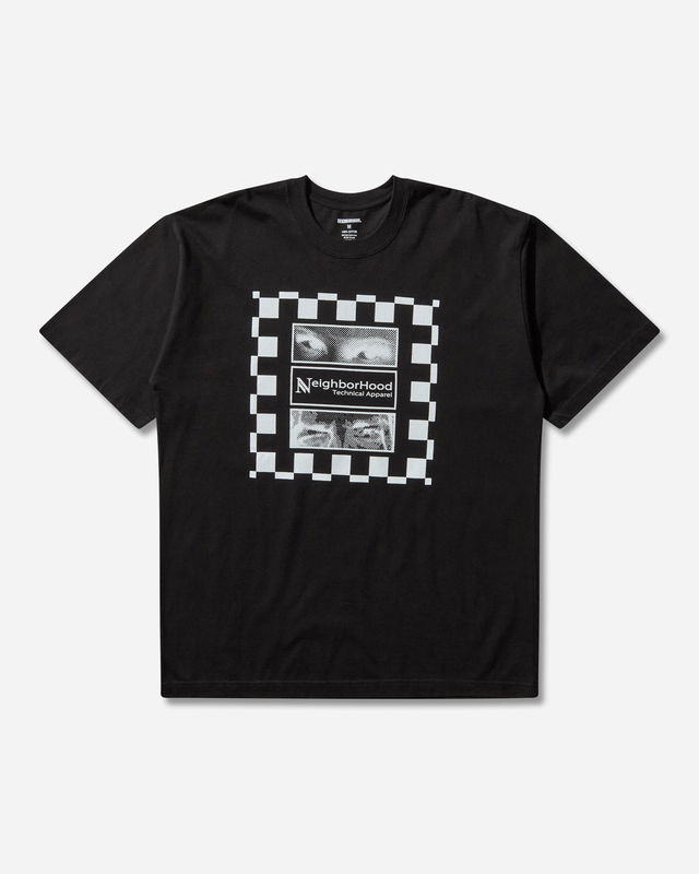 T-Shirt with Checkered Eye Graphic
