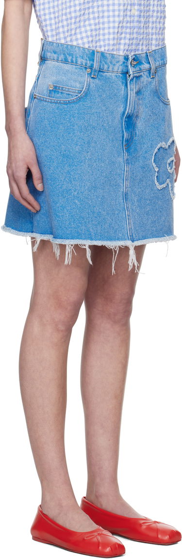 Пола Marni Marni Flared Denim Miniskirt Синьо | GOJD0457Q2 USCX34, 1